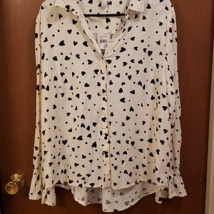 Womens Button Down Blouse, Cato, Sz XL